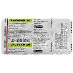 ラコサム　Lacosam50、ジェネリックビムパット　Vimpat、ラコサミド50mg　包装シート